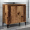 WSJHUHK Meubles, armoires et rangement, unités de lavabo, unités de salle de bain, meuble d'évier en bois ancien 58 x 33 x 60 cm