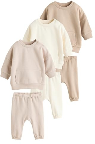 NEXT Baby Set mit Sweatshirt und Jogginghose, 6er-Pack