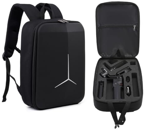 LiLiTok Carry Case for DJI RS 3 Mini Backpack Gimbal Bag, Shockproof Case, Waterproof Hard Shell Bag, Large Case for DJI RS 3 Mini Accessories