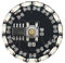 Fegtrtyoa Lámpara LED Inalámbrica con Botón de 16 Modos, Control por Batería, Luz Intermitente, Giratoria y de Gradiente, Modelo de Juguete, Color Verde.