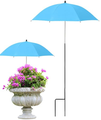 Pflanzenschirme für Pflanzen im Freien – Sonnenschirm für den Garten, leichter faltbarer Baldachin, Schutzschild für Rasenblumen an Bord Pool