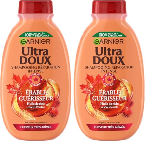 Garnier Ultra Doux Shampooing Guérisseur erable 300 ml (Lot de 2)