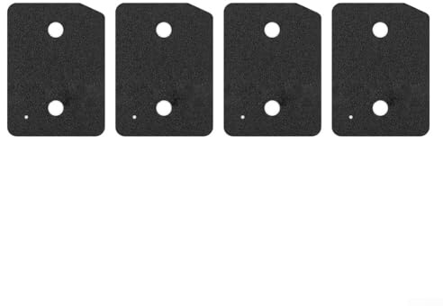 4 filtros de espuma de repuesto para secadora Miele T1 9164761 con bomba de calor, 207 x 157 x 30 mm, tamaño adecuado para carcasa original (para Miel)