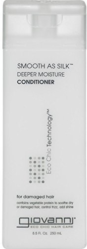 Giovanni Cosmetics Smooth As Silk Conditioner 250 ml (Pack of 4)