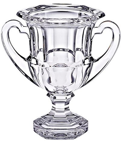 Vase Auf Fuß Blumenvase Pokalvase Opera H 18 cm Transparentes Kristallglas Klassischer Style Tischvase