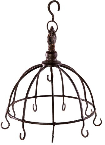 Hängekrone aus Metall, Landhaus-Krone, Durchmesser 22 cm