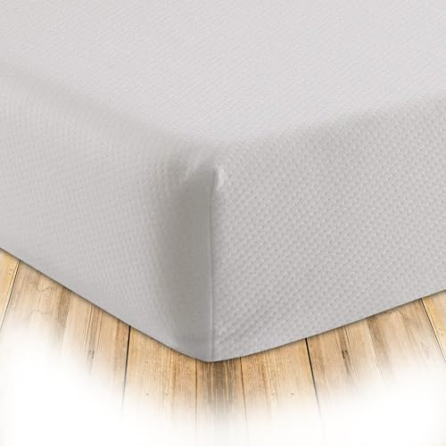 Starlight Beds Zenith Single Memory Foam Mattress 3ft x 6ft3 | 6 Inch Deep, Medium Firm Support, Removable Cover, White, 90 x 190 x 15 cm