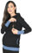 Mija - Umstandsmode / 2in1 Stillpullover & Umstandspullover Stilltop Stillpulli Mona 1035 (M, Schwarz/Jeans)