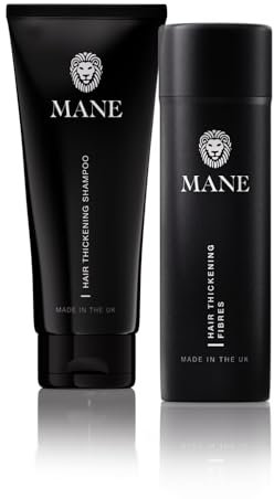 Mane - Haarverdichtung Shampoo und Fasern – Twin Kärtchen - Hasel