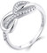 starchenie Unendlichkeit Ringe 925 Sterling Silber Zirkonia Infinity Verlobungsring Ringe für Freundin(Größe58)