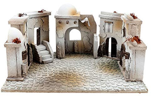 Arabische Szene mit Häusern 20x40x30cm für Krippe