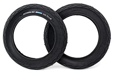 Set 2 Schwalbe Kid Plus Kinderwagen Reifen 12 Zoll x 1,75/2.0-4.5 bar - auch für Kinder Roller, Laufrad, Kinder Fahrrad, Anhänger