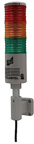 CO2 Schabus Ampel Factory, 400360, Grau, Zur Überwachung der Luftqualität und Erinnerung zum Lüften in Produktionsstätten, Werkstätten, Detektiert Kohlendioxid (CO2) aus verbrauchter Luft