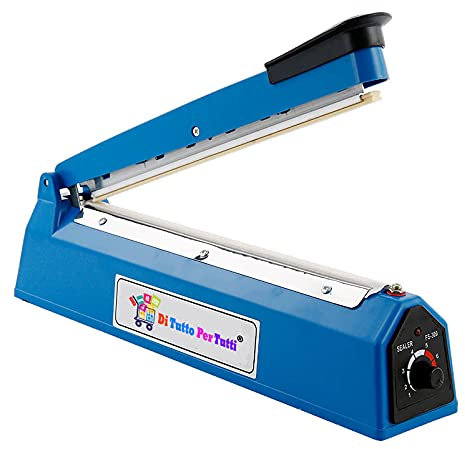 Di Tutto Per Tutti® Macchina Sigilla Sacchetti a Caldo per Busta 30 cm Sigilla Buste Sacchetti 300 Mm Sigillatrice Plastica + Ricambio tessuto e Resistenza di Sostituzione