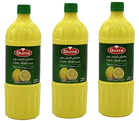 Lot 3x Jus de citron - Durra - bouteille 1L