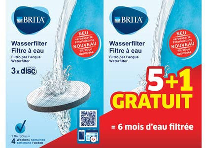 Brita 1041770 Patrone Wasserfilter, Microdisc Filter, Wasserfilter Kartuschen