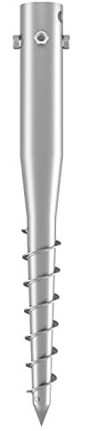 Maxerio 60 cm Core 4 Schraubfundament 2er Set; Ø 60 x 2; 4 x M8, verzinkt