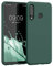 kwmobile Hülle kompatibel mit Huawei P30 Lite Hülle - weiches TPU Silikon Case - Cover geeignet für kabelloses Laden - Tannengrün