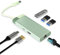 USB C Hub, USB C Adapter 6 in 1 mit Gigabit RJ45 Ethernet, 3×USB 3.0, 4K HDMI und 100W PD, Dockingstation Kompatibel mit MacBook Pro & Air USB C Laptops und Anderen Typ C Geräten-Grün