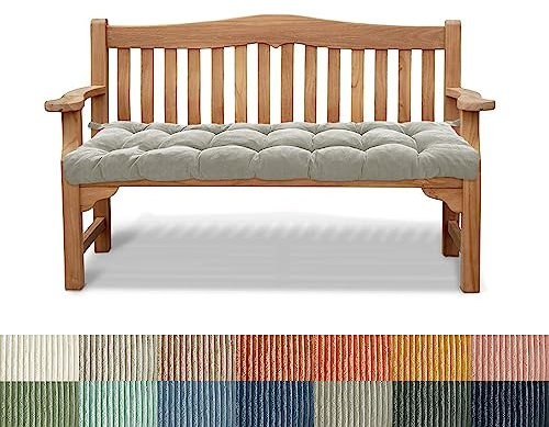 PHUSTJKL Bankauflage Bankkissen Stuhlkissen 150X45X6CM rutschfeste Gartenbankkissen Bankpolster Rückenkissen Schaukel Sitzkissen für Outdoor Indoor Gartenmöbel Terrasse Drinnen-Grau