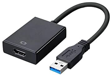 SZJUNXIAO Adattatore USB a HDMI, Adattatore da USB a HDMI USB 3.0/2.0 a HDMI HD 1080P Cavo Convertitore Audio Video per PC Laptop Proiettore HDTV Compatibile con Windows XP/10/8.1/8/7