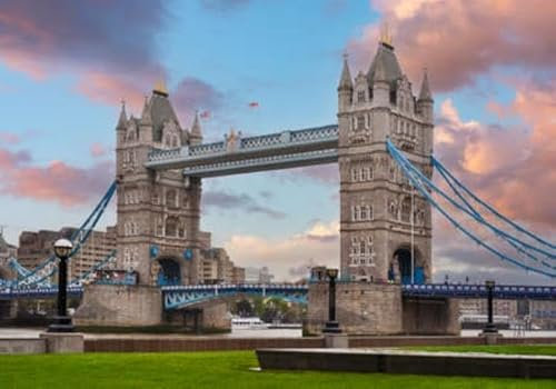 Tableau en aluminium composite, 70 x 50 cm, célèbre Tower Bridge au coucher du soleil, Londres, Royaume-Uni (183513925)