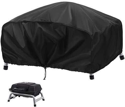VANSHEIM Funda para Barbacoa Impermeable Funda Barbacoa Gas Sobremesa Cubierta de Parrilla Eléctrica para Weber Q2000,Funda Protectora Plancha Exterior Funda BBQ para Enders Urban Pro 84x60x32cm