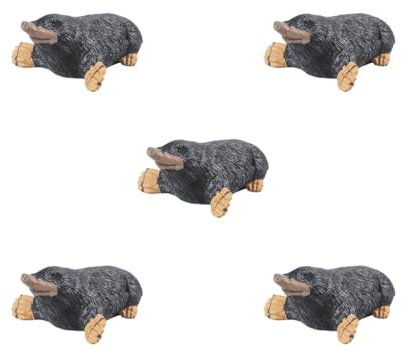 Mini-Maulwurf-Figuren, Modellsammlung, Kuchendekoration, Basteln für Kinder, 5 Stück