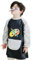 YMWALK Tablier de peinture pour enfants de 3 à 7 ans, pour filles et garçons, tablier imperméable pour tout-petits avec manches longues et poches (1 pièce Noir/Gris)