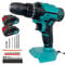 TEETOK Electric Drills Cordless 21V 45N.m Max, Cordless Drill Driver Set with 2X 3000mAh Battery, 3/8” inch Keyless Chuck, 25+1 Torque Settings, 2-Speed, LED Light, and 26 Accessories