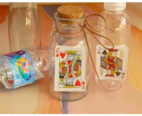 Card to Bottle Zaubertricks gewählte Karte erscheinen in Flasche Magia Magier Close Up Sreet Illusions Gimmicks Mentalismus Requisiten