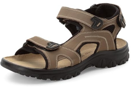MARCO TOZZI Herren Sandale Leder Leder Decksohle Bequem