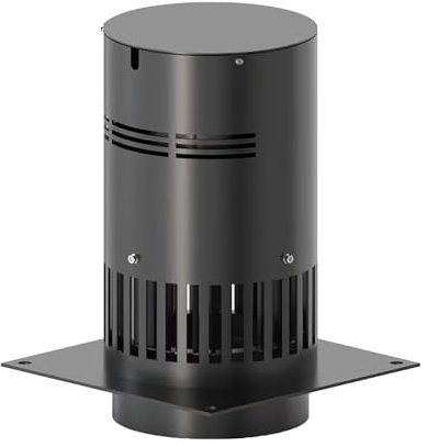 GSATREY Coperchio Comignolo, Aspiratore per Camino per Canna Fumaria Tonda Professionale da Tetto Aspirafumo Elettrico Tiracamino Tirafumo Comignolo, Camino Base Circolare(100mm/3.9in)