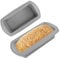 VFANDV Moldes Silicona 2 Piezas, Molde Bizcocho Silicona Rectangular Moldes de Silicona Antiadherentes Moldes Silicona Reposteria Molde silicona para Hornear Pan, Pasteles, Tostadas (Gris)
