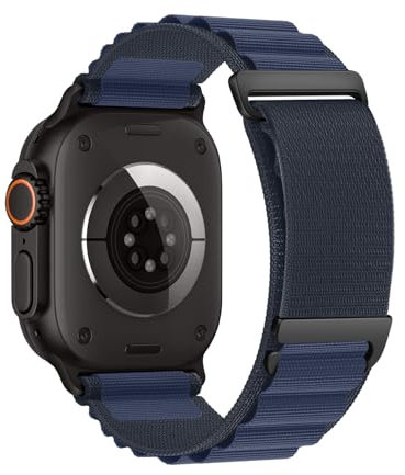 Alpine Loop Compatible With Apple Watch Ultra 2/Ultra, 49mm 46mm 45mm 44mm 42mm 41mm 40mm 38mm Alpine Nylon Watch Band for iWatch Ultra SE/SE 2 Series 10 9 8 7 6 5 4 3 2 1 (Navy,