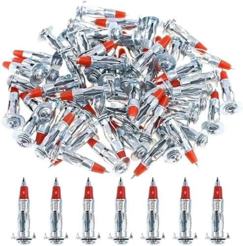 Tornillos for montaje en pared hueca Tornillos autorroscantes Ganchos de perno de anclaje, sujetadores de perno largo de acero galvanizado de alta resistencia Kit surtido de tornillos de anclaje de ac