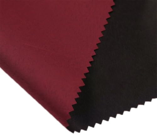 Whakano 3m Wasserdicht Stoff Meterware,Stoff 170cm Breit,Reißfest Polyesterstoff,Stoff Zum Nähen,Wetterfeste Markisenstoff für Zelte,Abdeckplanen,Bezüge,Outdoorbekleidung,Sonnenschutz,Weinrot