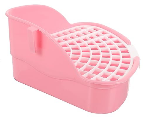 Happyyami Dreieckige Katzentoilette Für Kaninchen Ecke Toilettenbox Aus Kunststoff Für Kleintierkäfig Platzsparend Spritzwassergeschützt Für Kleine Haustiere