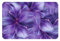 Hgbbdyyjj Tapis de sol antidérapant en flanelle imprimée Motif fleurs de lys Violet