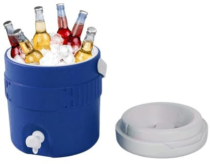 Dispensador De Refrigerador De Agua - Enfriador De Bebidas Aislado | 3,8L Dispensador De Bebidas Portátil Con Retención De Hielo Duradero, Enfriador De Fiesta Al Aire Libre Para Camping, Ba
