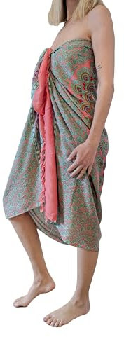 Mienloco Damen Strandtuch Sarong Schal Wickel Pareo Halstuch Schutztuch (SB_B)