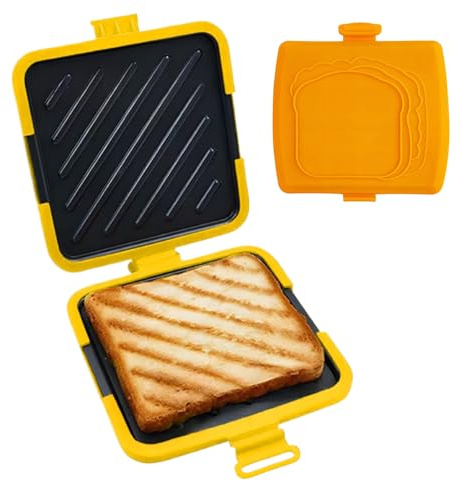 Sandwichmaker Presse - Hitzebeständige Küchengeräte, Antihaftbeschichteter Sandwichtoaster | Mikrowellen Sandwichmaker pfane Käse Toaster,Für Zuhause Versammlungen Wohnung Studentenwohnheim Reisen