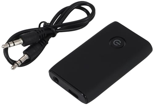 Solimery Adaptateur Bluetooth 5.3 pour Avion vers 2 Écouteurs sans, Prise Jack 3,5 Mm, Émetteur-Récepteur Bluetooth en Vol pour TV