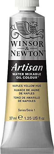Winsor & Newton Huile Diluable à l’eau Artisan - Couleurs à l'huile Pour les Arts Plastiques - Sans Solvants, Se Diluer à l’eau, Tube de 37ML, Couleur Nuance de Jaune de Naples
