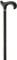 Gastrock Unisex ? Erwachsene 40425-S Walking-Stöcke, Schwarz, One Size
