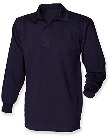 Front Row Polo Shirt – Long Sleeved 100% Cotton – Men's