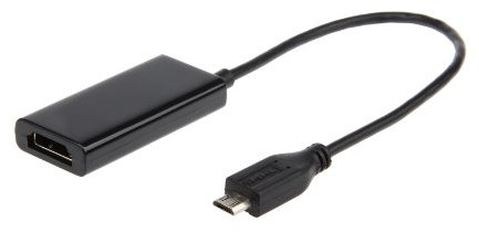 Gembird A-MHL-002-Adaptateur USB pour (Câble Micro HDMI mâle/femelle Noir 0,16 m Samsung Galaxy SII)