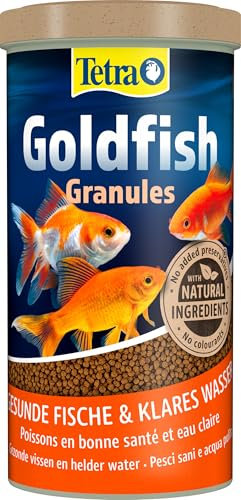 Tetra Goldfish Granules - Granulat-Fischfutter für alle Goldfische und andere Kaltwasserfische, 1 L Dose
