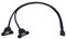 CGTime 50CM 2xUSB 2.0 A female panel mount to 10 Pin header motherboard cable adapter