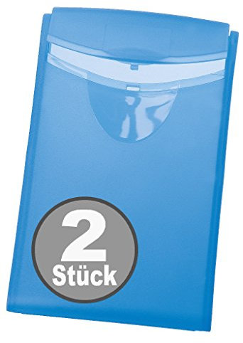 HAN Visitenkarten-Etui COGNITO, für 20 Visitenkarten (2, transluzent-blau)